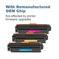 thumbnail image 4 of 414A Toner Cartridges (with Chip) Replacement for HP 414A W2021A W2022A W2023A 414X Compatible with HP Color Pro MFP M479fdw M454dw M454dn M479fdn M479 M454(1 Cyan/1 Yellow/1 Magenta), 4 of 6