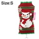 thumbnail image 2 of Disfraz navideño para mascota Suéter de perro de Año Nuevo con muñeco de nieve a rayas Disfraz de perro otoño/invierno, 2 of 5