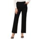 thumbnail image 1 of Pantalones Allegra K Bootcut de pierna recta con Bolsillos para Oficina Y Trabajo Mujer Negro L, 1 of 4