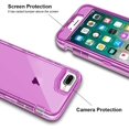 thumbnail image 4 of FYBTO Case for iPhone 8 Plus Case, for iPhone 7 Plus Case 5.5 inch, Crystal Clear 3 in 1 Heavy Duty Defender Shockproof Full-Body Protective Case Hard PC Shell & Soft TPU Bumper Cover - Clear, 4 of 5