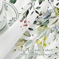 thumbnail image 5 of Spring Summer Sheer Curtains 63 Inches Long 2 Panels, Sage Green Semi Sheer Curtains Light Filtering, Eucalyptus Leaves Textured Drapes for Bedroom Living Room Dining Room, 52" X 63", 5 of 5
