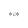 thumbnail image 3 of Diamond Hexagon Stud Earring, 3 of 5