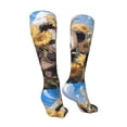 thumbnail image 3 of Pofeuu Clear Sky Cute Sunflower Panda Print Stockings, Adult Running Hiking Socks for Youth and Adult-One Size, 3 of 8