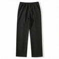 thumbnail image 6 of Kakii Men's Waffle Knit Joggers, Casual Sweatpants with Elastic Waist & Cuffed Ankles, Relaxed Fit Pants, 6 of 9