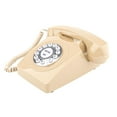thumbnail image 3 of Abbraccia Guestbook Wedding Phone Antique Corded Phone Old Fashioned Message Voicemail Desk Telephone for Gathering Home Decor , beige, 3 of 10