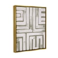 thumbnail image 3 of Stupell Industries Square Shape Abstract Pattern Graphic Art Metallic Gold Floating Framed Canvas Print Wall Art, Design by June Erica Vess, 3 of 6