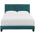 thumbnail image 4 of Amira Full Upholstered Velvet Bed (5859-SEA), 4 of 5