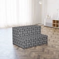 thumbnail image 2 of Floral Foldable Mattress, Greyscale Exotic Flowers, 74.8" x 35.4", Grey and Charcoal Grey, by Ambesonne, 2 of 4