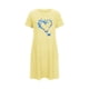 thumbnail image 5 of Camisón corto de talla grande para mujer, camisón de manga corta con estampado de pecho a la moda, camisón para mujer, 5 of 7
