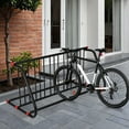 thumbnail image 4 of Commercial Grid Bike Rack, Single Sided Bike Rack Stand Ground, 5-Bike Capacity Bicycle Storage Stand, Power Coated Steel Floor Parking Stand for Garages, Stores, Schools and Universities, 4 of 8