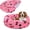 Pink Dog, variant on Round Replacement Dog Bed Covers Elastic Edged Washable Pet Bed Protector with Cute Dog Pattern Design for Small & Medium Pet Beds, Cover Only (Pink, 20×9.8 Inch)