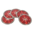thumbnail image 1 of findmall 5 Pcs 4.5 Inch Diamond Porcelain Saw Blades Ceramic Cutting Disc Wheels for Cutting Ceramic Tile Porcelain Granite Marbles, 1 of 5