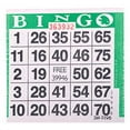 thumbnail image 2 of 1on Green Bingo Paper Game Cards - 500 per pack, 2 of 2