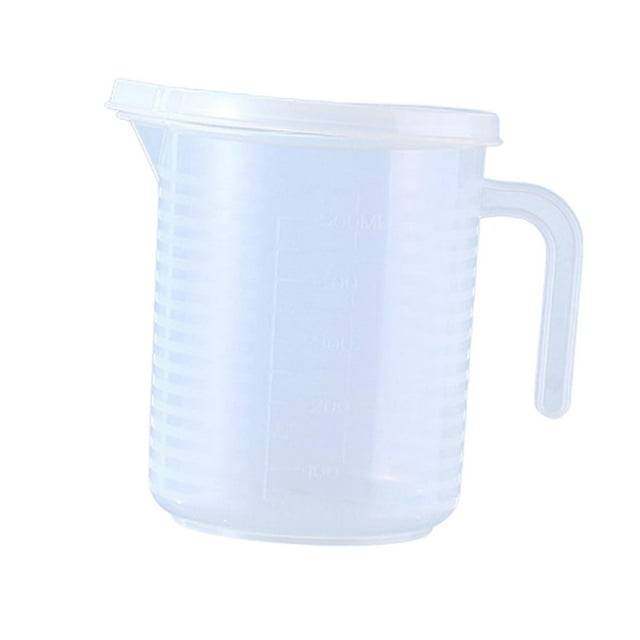 Recipiente medidor resistente al calor con marcas de doble , utensilios de cocina, jarra medidora de líquidos para cocinar leche, harina y aceite. 500 ml