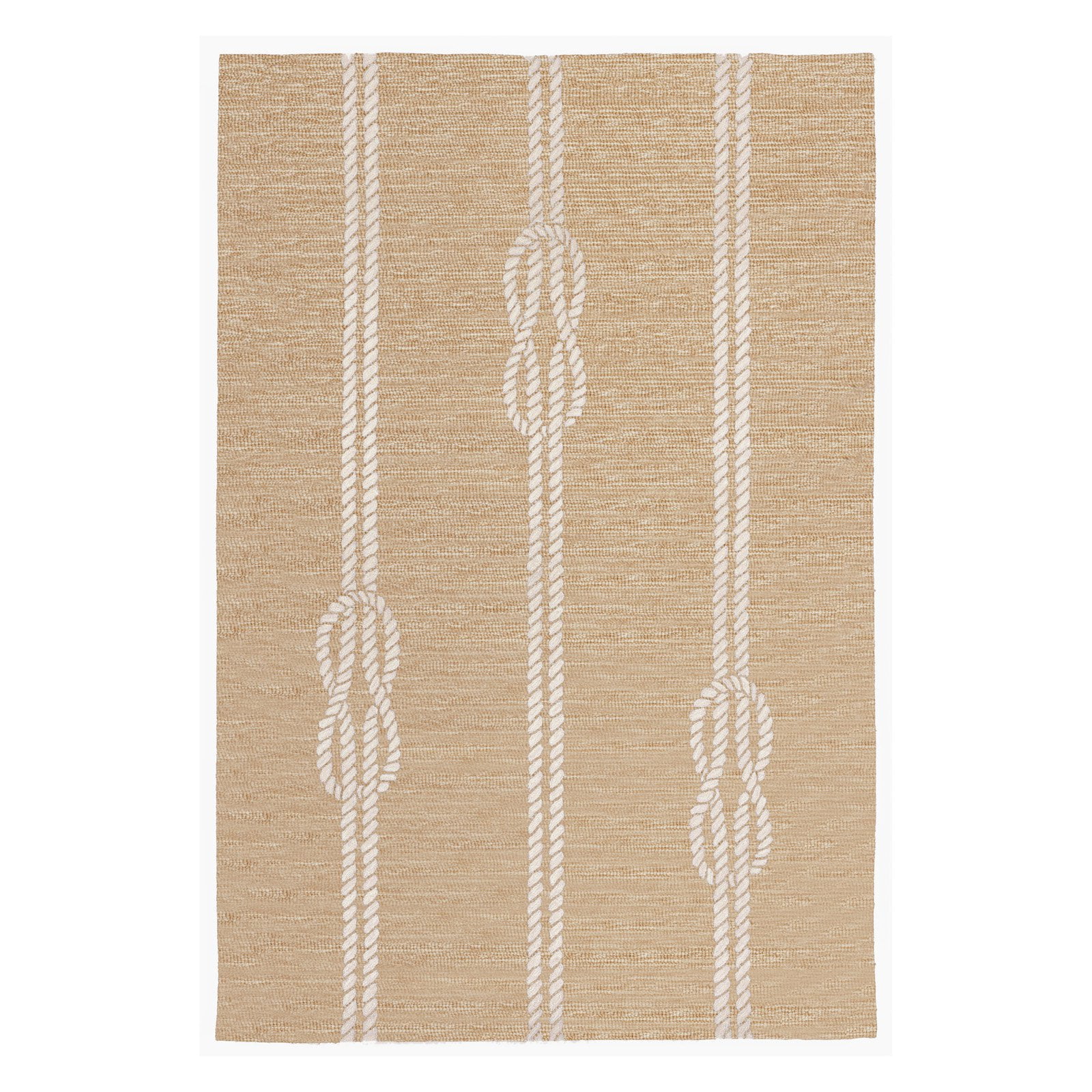 Coastal Charm Hand-Tufted Synthetic Rectangular Rug 5' x 7'
