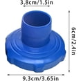 thumbnail image 2 of Pool Vacuum Cleaner Adapter For Intex (80 Mm To 32 Mm) Suction Hose Adapter For Connection, Hose Adapter With Stainless Steel Hose Clamp, Floor Cleane, 2 of 5