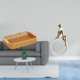 thumbnail image 2 of Cesta De Frutas Tejida, Cuenco Para Aperitivos, Plato De Pan, Figura De Niña De Escritorio, Estatua De Mujer, Centro De Mesa, Dormitorio, Regalo Para Lector, Estantería, Escultura Abstracta, 2 of 8