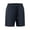 A Blue, variant on Lenago Short Pant for Men Gym Shorts Man Solid-Color Zipper Pocket Loose Sporty Outdoor Running Training Drawstring Pocket Shorts Black L