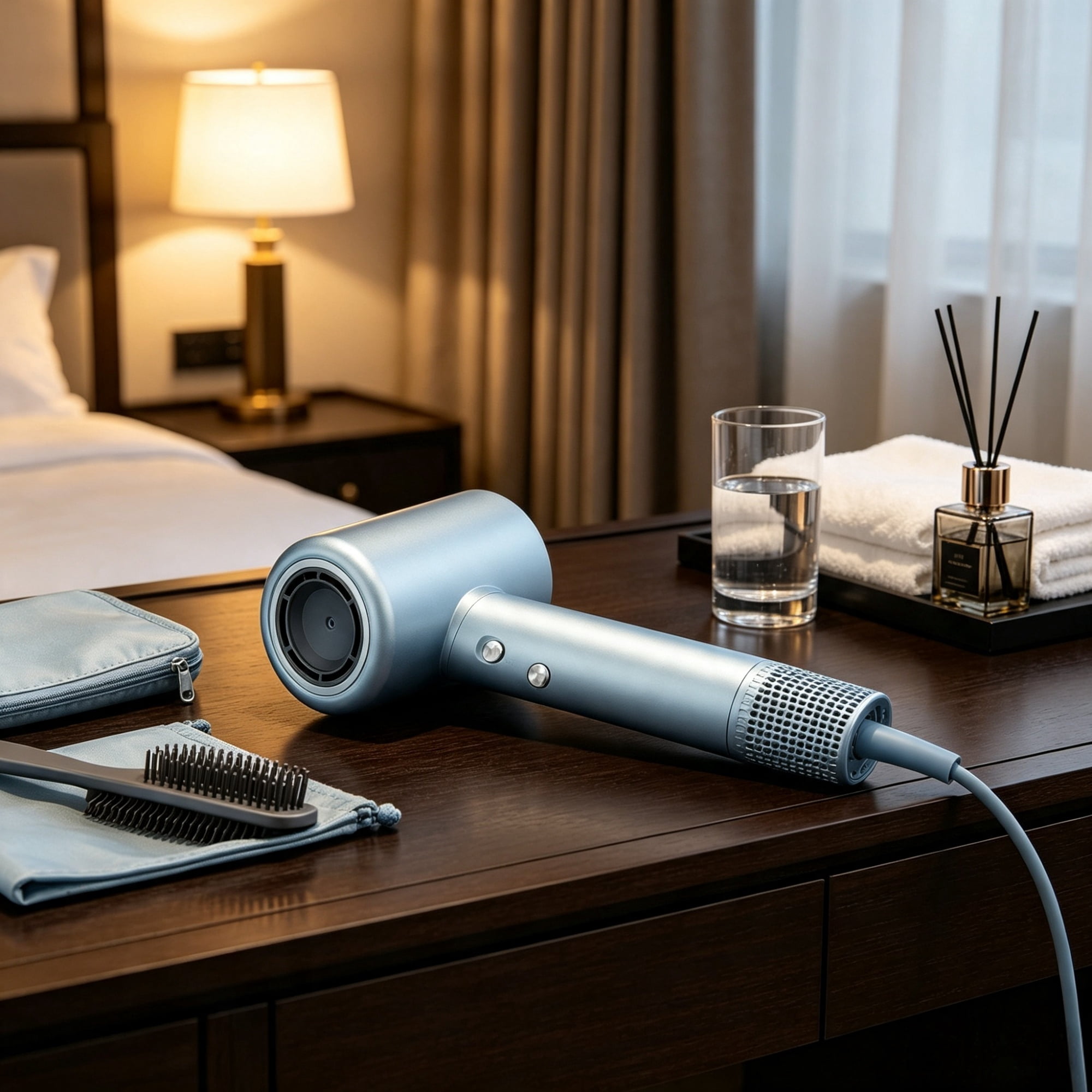 High-Speed Hair Dryer, 200M Negative Ion Blow Dryer with LCD Thermo-Control & Nozzle
