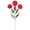 C, variant on Artificial Violet Single Flower Stem Decor, Rose Red Color Spring Home Decoration, Indoor Outdoor Warm Atmosphere Accent, Floral Arrangement Display Piece