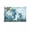 Blue, variant on Outdoor Sun Shade Sail 6.5'x10', Ocean Seahorses Patio Beach Shade Canopy Cloth Waterproof, Coastal Animals Seaweed Strafish Compass Blue TearResistant & UV Protection Sun Sail for Backyard Garden