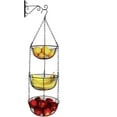 thumbnail image 2 of NOGIS 3 Tier Hanging Fruit Basket, Vegetable Storage for Kitchen, Heavy Duty Wire Produce Hanger, Black, 2 of 7