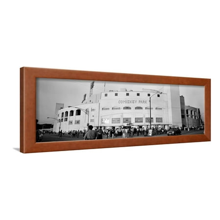 Comiskey Park Framed People Outside a Baseball Park, Old Comiskey Park, Chicago, Cook County, Illinois, USA Framed Print Wall Art By Panoramic Images ()