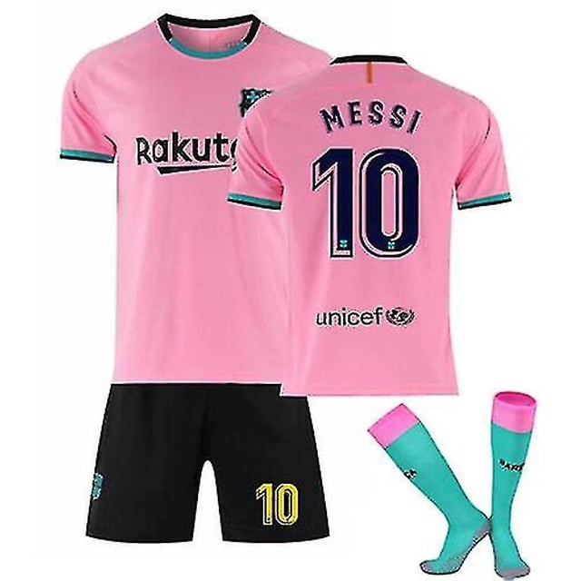 21/22 Home Kits de fútbol para niños Camiseta con tiras azules Camiseta de fútbol Traje de entrenamiento Adulto-Messi 10 (ROSA)-20 BmatwkZeng Bmatwe Jersey