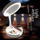 thumbnail image 2 of Espejo de maquillaje LED de doble cara con carga de lámpara Espejo de maquillaje plegable portátil de escritorio de estilo famoso, 2 of 5