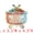 Colorful, variant on Unique Bargains 8.5oz Crystal Glass Jar with Lid Decorative Dish for Vanity Gold