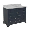thumbnail image 4 of Madison 48" Bathroom Vanity with Marine Gray Cabinet and Carrara Marble Top, 4 of 7