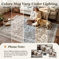 thumbnail image 6 of SIXHOME 5'x7' Rugs for Living Room Washable Vintage Floral Carpet Soft Distressed Area Rug Non Slip for Bedroom Dining Room Office Indoor Modern Home Decor Taupe, 6 of 7