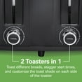 thumbnail image 5 of Hamilton Beach 4-Slice Toaster with Extra-Wide Slots, Toast Boost, and Removable Crumb Tray, Black, 5 of 10