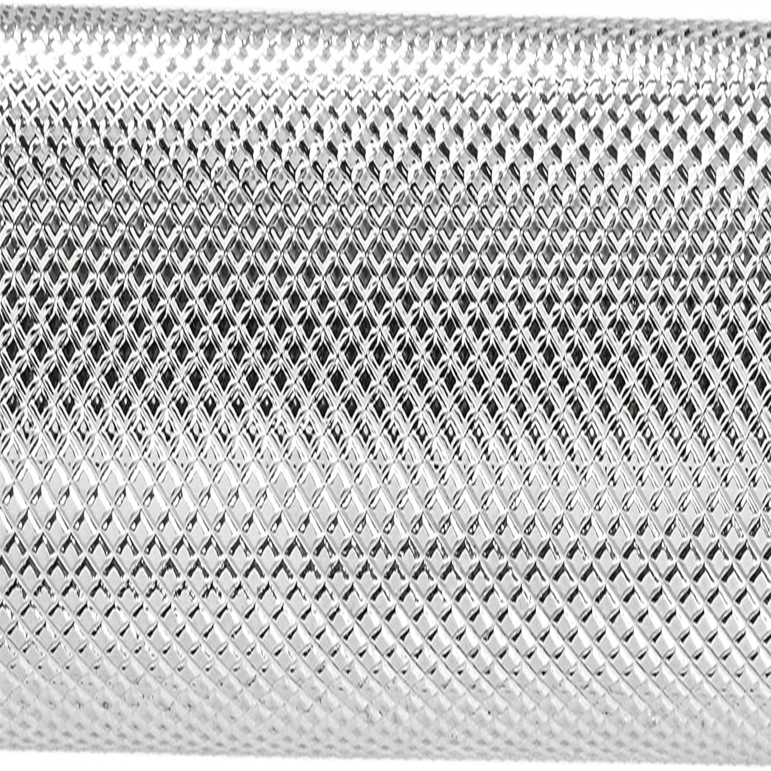 60 Inch Threaded Chrome Barbell Bar, 1 Inch Barbell Diameter with Ring Collars - STBB-60