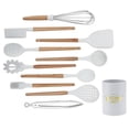 thumbnail image 4 of Gupbes Silicone Kitchen Utensiles Set, Non-stick Kithchen Utensils With Storage Box Wooden Handle White, 4 of 8