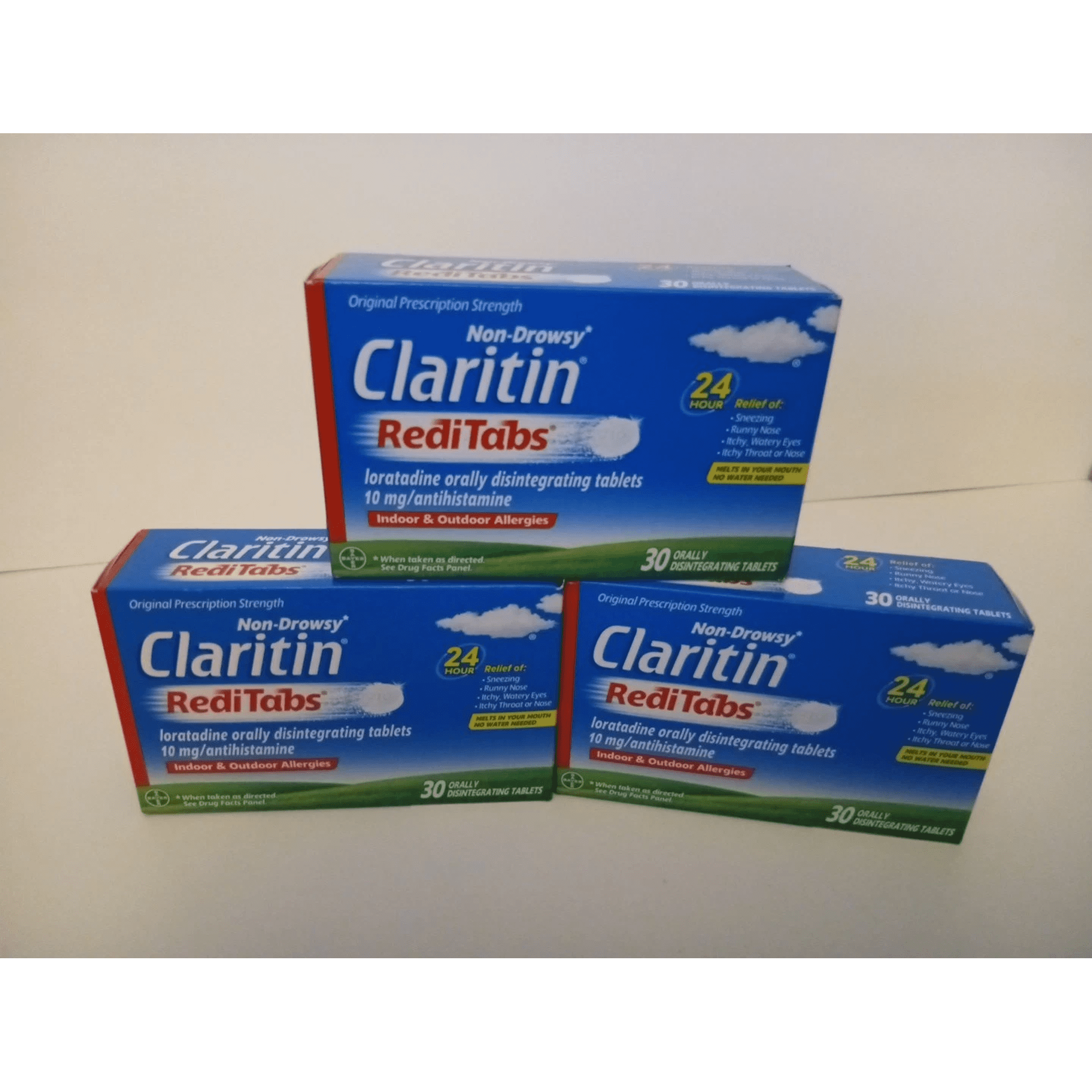 CLARITIN 12 Hour Reditabs 5 mg Orally Disintegrating Tablets 30 Tablets (Pack of 4)