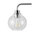 thumbnail image 4 of JONATHAN Y Sandrine 36" 4-Light Iron/Seeded Glass Cottage Rustic LED Vanity Light, Chrome, 4 of 6