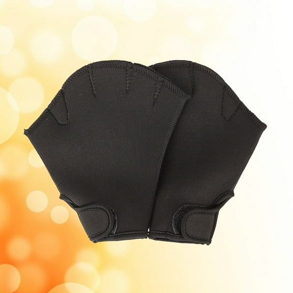 FUTUREORYY Swimming Pool Gloves Black 1 Pair