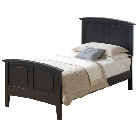 Passion Furniture PF-G5450A-TB Hammond Panel Bed  Black - Twin Size