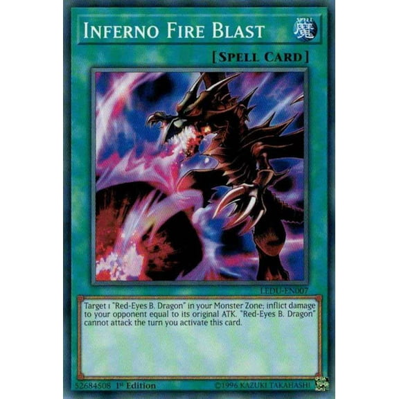 YuGiOh Legendary Duelists Common Inferno Fire Blast LEDU-EN007