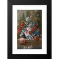 thumbnail image 2 of Mary Moser 17x24 Black Modern Framed Museum Art Print Titled - Bouquets of Flowers on a Ledge Above Water, 2 of 5