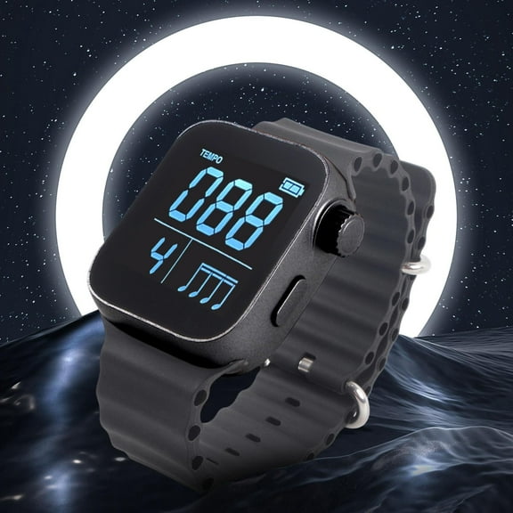 Clearance! Metronome Watch, Wearable Vibrating Metronome Wrist Watch for Sport Running, Music Practice Tracker for Guitar, Piano, Drum and All Instruments on Clearance A