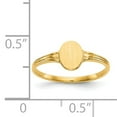 thumbnail image 4 of Finest Gold 14K Yellow Gold Signet Ring - Size 3, 4 of 5