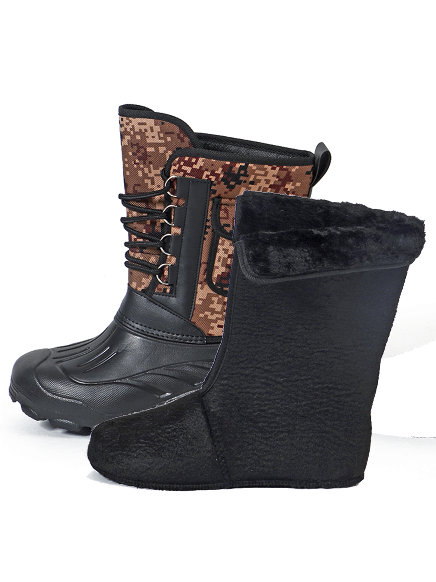 Mens Winter Snow Boots Warm Shoes Lightweight Outdoor Water Resistant Hiking Boots for Men