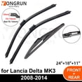 thumbnail image 2 of Car Wiper for Lancia Delta MK3 2008-2014 Front Rear Windshield Windscreen Wiper Blade Rubber Accessories 24" + 18" 11" 2008 2009 2010 2011 2012 2013 2014, 2 of 7