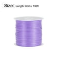 thumbnail image 2 of Uxcell Elastic Cord DIY Making Stretchy String Craft Wire, Light Purple, 2 Rolls, 2 of 6