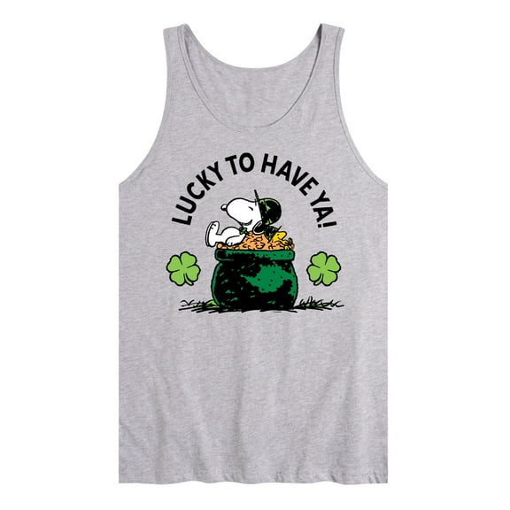 Peanuts - Lucky To Have Ya - Men's Jersey Tank Top