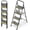 4-step, variant on 2 Step Ladder, Heavy-Duty Pass 800lb Capacity Test, Wide Anti-Slip Steps & Secure Handrail Compact, Folding Step Stool Portable Design for Home, Kitchen, Office, Pantry, Closet Use, Black