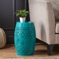 thumbnail image 5 of Patio Table, RUBY12 SIDE TABLE, Teal Outdoor Dining Table,Iron Folding Camping Table, Garden & Outdoor & Patio Furniture Outdoor Tables, 5 of 13