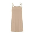thumbnail image 4 of Robe Décontractée pour Femmes Robe Unie Mode Décontractée Double Poche Robe à Bretelles Vêtements pour Femmes Adultes Kaki Taille TTG, 4 of 7